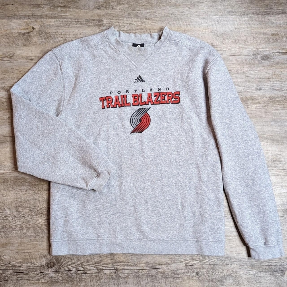 Vintage Adidas Portland trailblazers crew neck sweatshirt NBA large